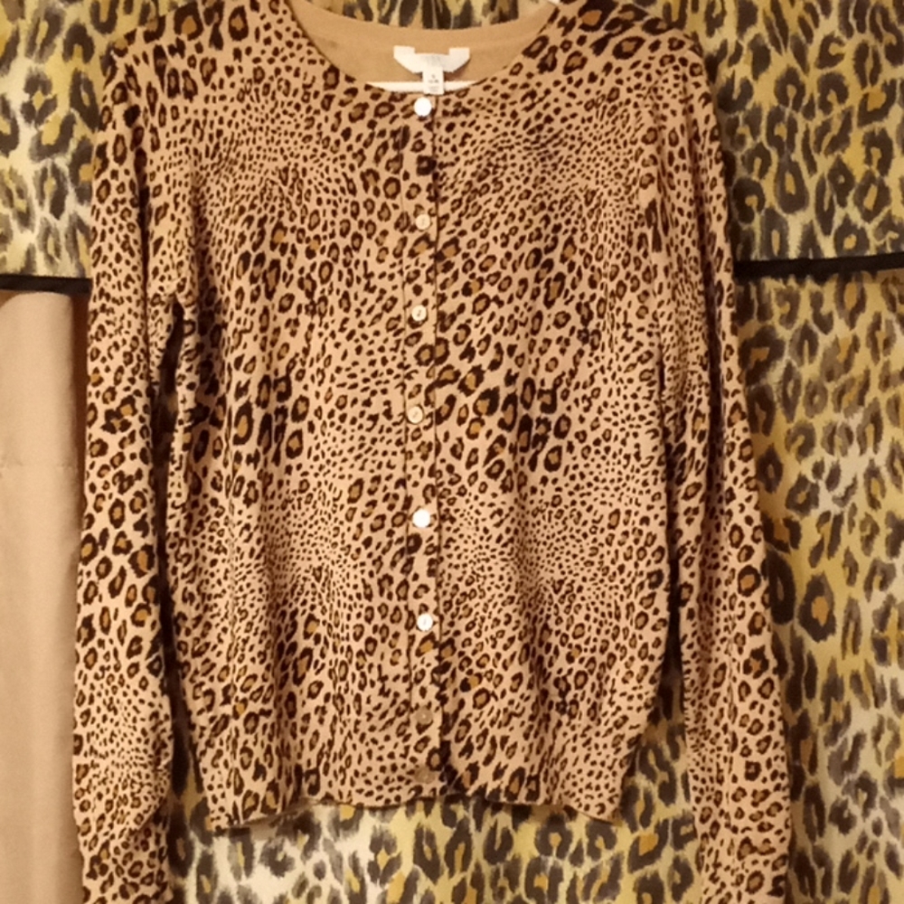 Woman's cheetah light sweater